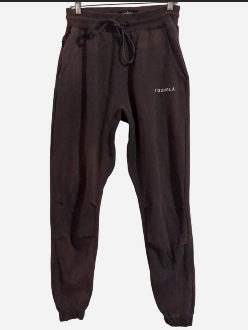 YoungLA 210 Kick-Back Joggers - Charcoal/Dark Charcoal Heather Gym Sweatpants M